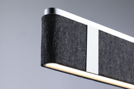 Oprawa wisząca JAGUN LED ZIGBEE 21W 2700K 230V antracyt / metal / filc PAULMANN PL79995