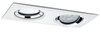 Oprawa do wbudowania NOVA PLUS LED DIM kwadratowa wychylna 2xGU10 2x6W 2x470lm 185x93mm 4000K IP65 230V biały mat / chrom