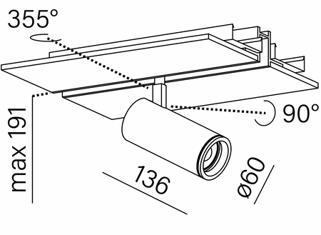 HYPER zoom LED high M927 20-45 multitrack czarny 16449-M927-Z3-00-12 AQForm