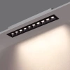 ZANO MOVABLE BLACK Recessed LED DALI 17CM-10W Linear Fixture - ULDL315 DALI