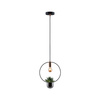 Lampa wisząca z doniczką NEORDIC TASJA E27 max.1x20W 230V czarny / miedziany / metal