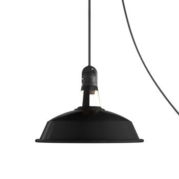 Przenośna lampa zewnętrzna Snake IP65 waterproof z kloszem Harbour, 5-metrowym kablem w oplocie, oprawką oraz wtyczką Creative cables BPSEPAM09-PSENESM04PAM09VNL-L