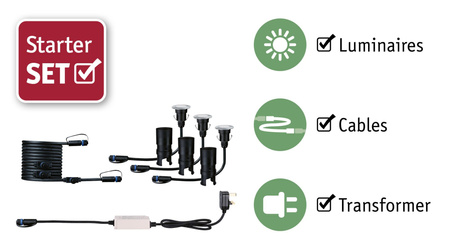 Outd Plug+Shine FloorMini Set IP67 PG PAULMANN PL94907