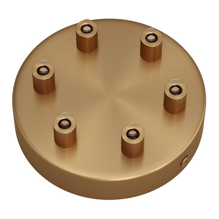 Okrągła podsufitka maskownica metalowa 6 otworów Creative cables BKRM126F-KRM126FOTSTERM