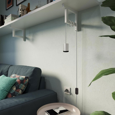 Mini reflektor GU1d0 z okablowaniem SnakeBis i dwubiegunową wtyczką Creative cables B-FINGU-16-FINGUTISEUNRM03-L