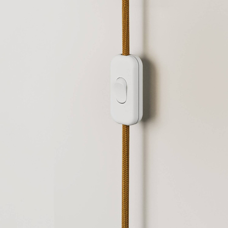 Metalowa lampa ścienna plug-in Creative cables BFIN272-SST-FIN272VBOBIA20RC31-SST02-L