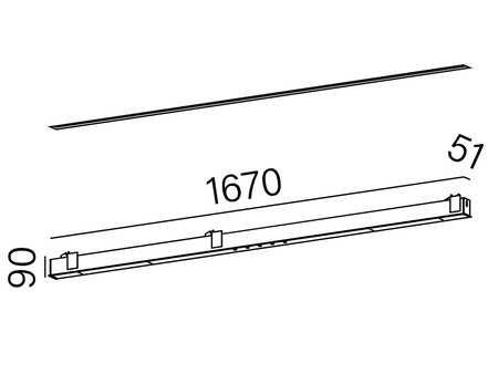 MIXLINE 167 INV LED M927 26° wpuszczany czarny 30228-M927-F3-00-12 AQForm