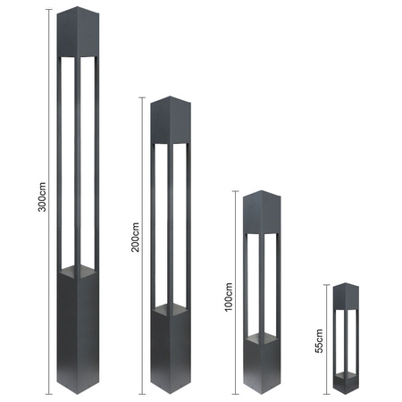 Lampa ogrodowa stojąca NEWYORK  E27 1M ULOGR08 Unilight