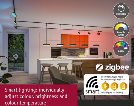 URail ZB Spot Hildor RGBW 7,5W Sz m PAULMANN PL95690