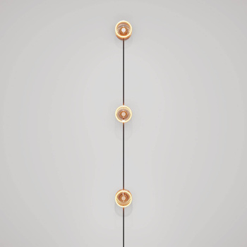 Lampa ścienna Spostaluce z wtyczką i 3 żarówkami Ghost Creative cables K3PL27L2FLEU-L-K3PL27L2FLEUNRC04-L