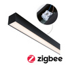 Oprawa liniowa systemu LINION LED SH ZIgbee17W 1m 3000K IP20 150VA 24V czarny RAL 9004 / aluminium PAULMANN PL98181
