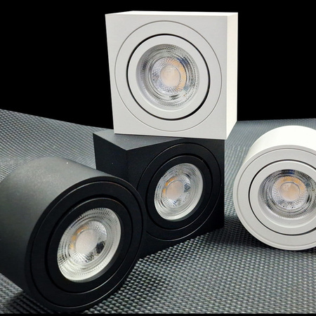 Natynkowy SLIM Downlight Okragly BIALY Spot 5cm LOC3 Unilight