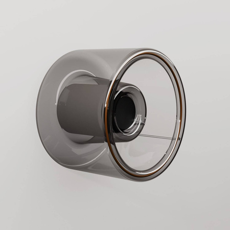 Kinkiet z mini szklistą żarówką Ghost Creative cables BIP44-E27-1-L5-IP44-E27-1-B-L5