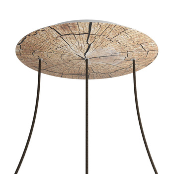 Duża okrągła podsufitka maskownica sufitowa XXL Rose-One, średnica 400 mm, 3 otwory w linii i 4 otwory boczne - PROMOCJA Creative cables BKROR403LF-PROMO-KROR403LF304