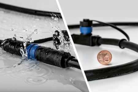 Oprawa dogruntowa Plug & Shine FLOOR MINI zestaw przedłużajacy 3x2,5W 3000K IP67 24V srebrny PAULMANN PL93949