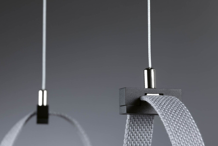 Zawiesie linkowe do taśm systemu ULine max.200cm czarny / tworzywo sztuczne PAULMANN PL94626