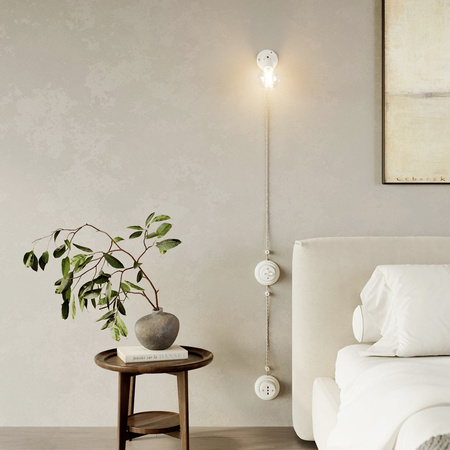 Porcelanowa podstawa na gniazdko elektryczne i włącznik/ściemniacz Creative cables BPBASE-PBASEINOUTBIA