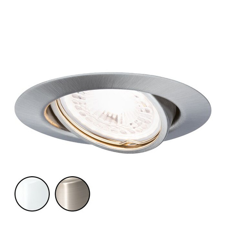 Base Coin oprawa wbudowana ruchoma LED 3-st ściemnianie 3x5W 230V GU10 51mm Żelazo Szczotkowane/Metal PAULMANN PL93424