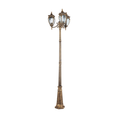 Lampa ogrodowa Black with gold Fleur Maytoni O414FL-03GB