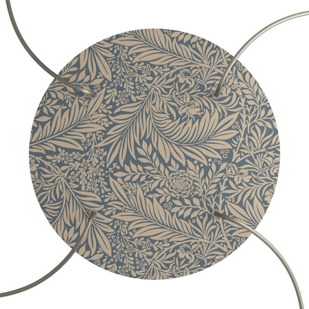 Duża okrągła podsufitka maskownica sufitowa XXL Rose-One, średnica 400 mm, 4 otwory i 4 otwory boczne - PROMOCJA Creative cables BKROR404F-PROMO-KROR404F302