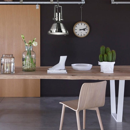 Lampa wisząca E27 chrom loft industrialny  ULFN233 Unilight