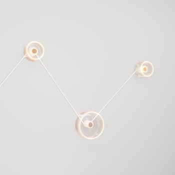 Lampa ścienna Spostaluce z 3 żarówkami Ghost Creative cables K3PL27L2FL83-L-K3PL27L2FL83VBORC01-L