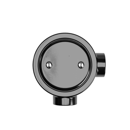 Duża okrągła podsufitka rozeta sufitowa Rose-One, średnica 200 mm, 2 otwory i 4 otwory boczne Creative cables BKROR203TF-KROR203TF106