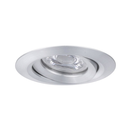 Oprawa do wbudowania NOVA COIN LED Mini wychylna 4W 310lm 65mm 2700K IP23 230V aluminium mat PAULMANN PL94296