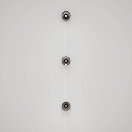 Lampa ścienna Spostaluce z wtyczką i 3 żarówkami Ghost Creative cables K3PL27L2FLEU-L-K3PL27L2FLEUNRM15-L