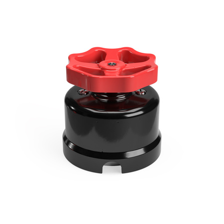 włącznik/włącznik z czarnej porcelany z pokrętłem Creative cables BPBOXSW080NER-PBOXSW080NERROS