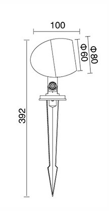 Reflektor ogrodowy SPECIAL LINE GU10 IP65 230V czarny