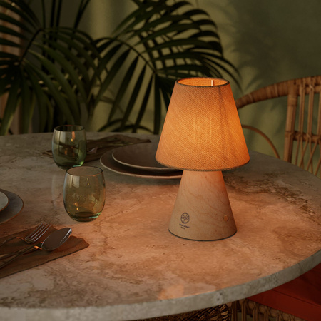 Ładowalna lampa przenośna Cabless11 z żarówką - personalizowana (min 20 części) Creative cables BCABLESS11-CUSTOM-PAR-B02-CABLESS11-NATNAT-CUSTOM-PJCH-B02