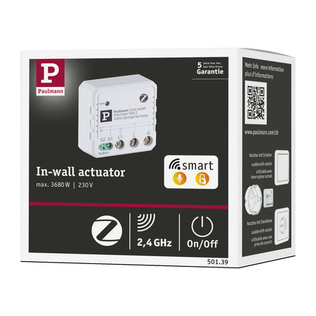 Sterownik podtynkowy Inteligentny dom SH Zigbee 3.0 Paulmann 230 V biały / tworzywo sztuczne PAULMANN PL50139