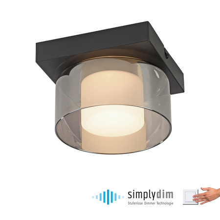 Lampa Sufitowa Czarny RIKA 003902-032205 Newgarden