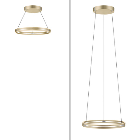 Lampa Wisząca Matowy mosiądz PUREE-LOOP 003902-031685 Newgarden