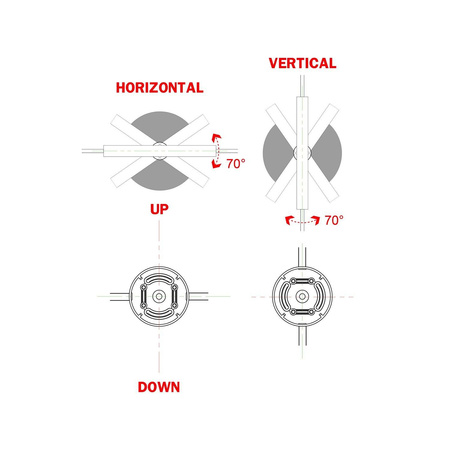 Oprawka esse14 na żarówkę z gwintem S14d Creative cables B-KPLS14D2FL-KPLS14D2FLPDW