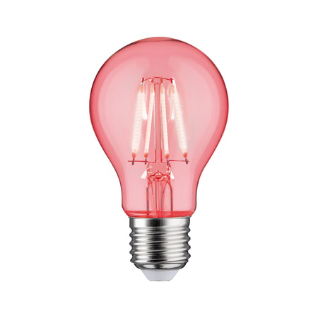 Źródło światła LED 2W E27 230V przeźroczysty Czerwony