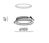MINI RING rim LED M930 wpuszczany czarny 38031-M930-D9-00-12 AQForm