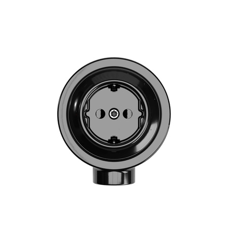 Zestaw gniazdka Schuko na ścianę i podstawy do Creative-Tubes z porcelany Creative cables BKPGERF-KPGER1FNER