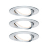 Zestaw Premium Coin Slim ściemniany LED 3x6,8W 2700K 230V 51mm Aluminium PAULMANN PL93903