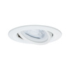 Oprawa do wbudowania NOVA LED DIM wychylna zestaw  GU10 6.5W 460lm 84mm 2700K IP23 230V biały mat PAULMANN PL93467