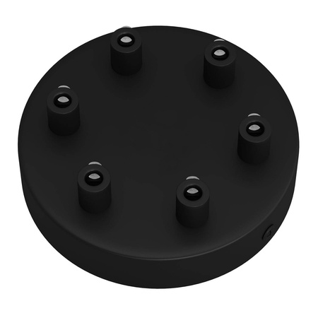 Okrągła podsufitka maskownica metalowa 6 otworów Creative cables BKRM126F-KRM126FVNTERM