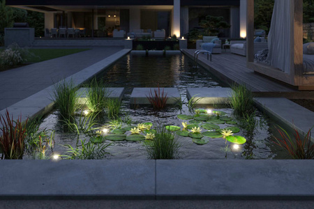 Oprawa do oczka wodnego Plug & Shine POOL SPOT 5W 3000K 440lm IP68 24V czarny /  aluminium