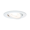 Oprawa do wbudowania NOVA LED wychylna GU10 6.5W 460lm 84mm 2700K IP23 230V biały mat / aluminium PAULMANN PL93430