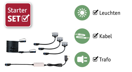 Out Plug+Shine Floor Basis IP67 3000 PG PAULMANN PL94906