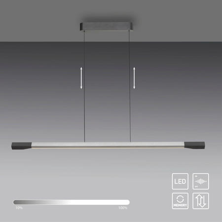 Lampa Wisząca Aluminium/antracyt HOOP 003902-032163 Newgarden