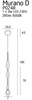 Maxlight Murano D P0248 Lampa Wisząca Chrom