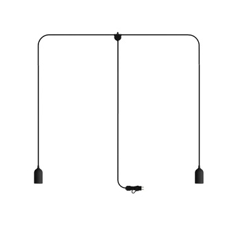 T-Snake EIVA przenośna lampa zewnętrzna IP65 z 2 źródłami światła Creative cables BPSE2MDR16-PSE2PABKSM04