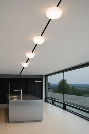 Oprawa magnetyczna Gregg Pebble  – Designerska kula LED 48V