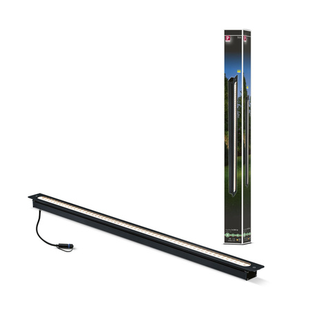 Wallwasher Plug & Shine wbudowana 8W 3000K IP67 24V nabudowana antracyt / aluminium